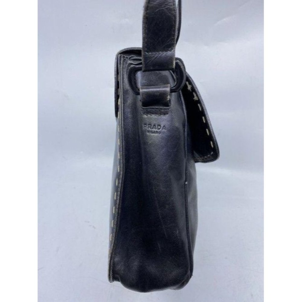 prada vintage black leather cross body bag - Picture 5 of 12